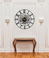 Arabs Kalima Shahada Metal Islamic Wall Clock for Living Room | Modern Islamic Wall Art Decor | Silent Big Arabic Wall Watch for Home Decor, Muslim Gifts (Kalima Shahada, 40 &50 CM)