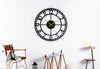 Arabs Modern Metal Wall Clock for Living Room, Bedroom, Office, Kitchen, Stylish Analog Wall Clock for Home and Hall, Designer Big Size Modern Wall Watch 40 & 50 Cm, Black