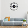 Arabs Stylish Metal Wall Clock for Home and Hall, Living Room, Bedroom, Office, Antique Big Size Modern Wall Watch for Home Decor (Style 1, 40 & 50 cm) Matte Black,Analog
