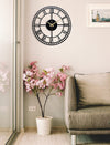 Arabs Morden Metal Wall Clock for Living Room, Bedroom, Office, Kitchen, Stylish Analog Wall Clock for Home and Hall, Designer Big Size Modern Wall Watch 40 & 50 Cm, Black