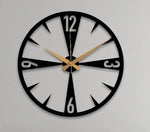 Arabs Designer Metal Wall Clock for Living Room Bedroom Office Kitchen Stylish Analog Wall Clock,Big Size (40 Cm) (Black Matte)