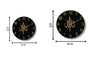 Arabs Islamic Wooden Wall Clock with Allah Calligraphy - Elegant Home Decor for Living Room, Office, and Bedroom (30, 40, 50 cm)