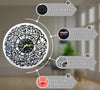 Arabs Heavy Metal Surah Al Ikhlas Metal Islamic Analog Clock for Living Room, Bedroom, Office, Home and Hall, Big Size Modern Wall Watch for Home Decor