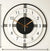 Arabs Morden Metal & Wooden Analog Wall Clock for Living Room Bedroom Office Kitchen Stylish Wall Clock for Home and Hall Designer Big Size Modern (Round White, 40 & 50CM)