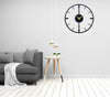 Arabs Modern Metal Wall Clock for Living Room Bedroom Office Kitchen Stylish Analog Wall Clock - Big Size (40 & 50 Cm) (Black Matte)
