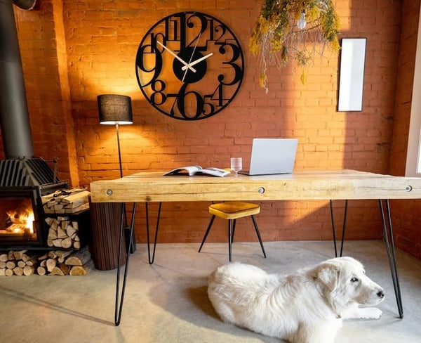 Arabs Stylish Metal Wall Clock for Home and Hall, Living Room, Bedroom, Office, Antique Big Size Modern Wall Watch for Home Decor (Style 6, 40 & 50 cm)