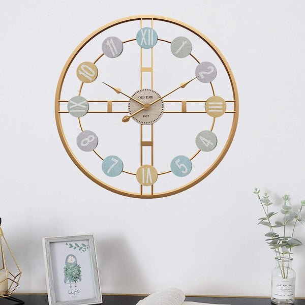 Arabs Morden Metal Wall Clock for Living Room, Bedroom, Office, Kitchen, Stylish Wall Clock for Home and Hall, Designer Big Size Modern