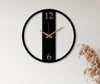 Arabs Modern Metal Wall Clock (40 cm) | Black Matte Finish | Elegant & Durable Design | Silent & Precise Movement | Perfect for Home, Office & Living Room Décor