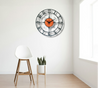 Arabs Morden Metal & Wooden Analog Wall Clock for Living Room Bedroom Office Kitchen Stylish Wall Clock for Home and Hall Designer Big Size Modern (Direction, 40 & 50 CM)