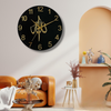 Arabs Islamic Wooden Wall Clock with Allah Calligraphy - Elegant Home Decor for Living Room, Office, and Bedroom (30, 40, 50 cm)