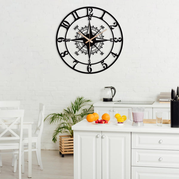 Arabs Stylish Metal Wall Clock for Home and Hall, Living Room, Bedroom, Office, Antique Big Size Modern Wall Watch for Home Decor (Style 7, 40 & 50 cm)