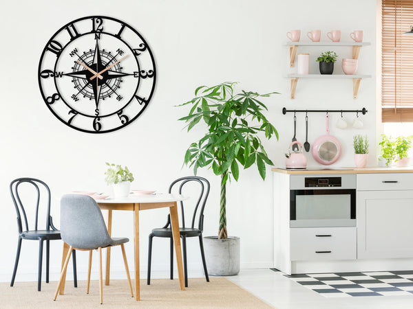 Arabs Stylish Metal Wall Clock for Home and Hall, Living Room, Bedroom, Office, Antique Big Size Modern Wall Watch for Home Decor (Style 7, 40 & 50 cm)