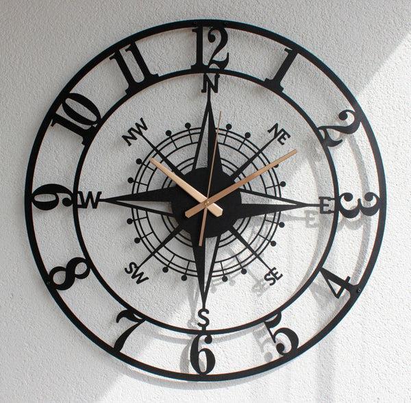 Arabs Stylish Metal Wall Clock for Home and Hall, Living Room, Bedroom, Office, Antique Big Size Modern Wall Watch for Home Decor (Style 7, 40 & 50 cm)