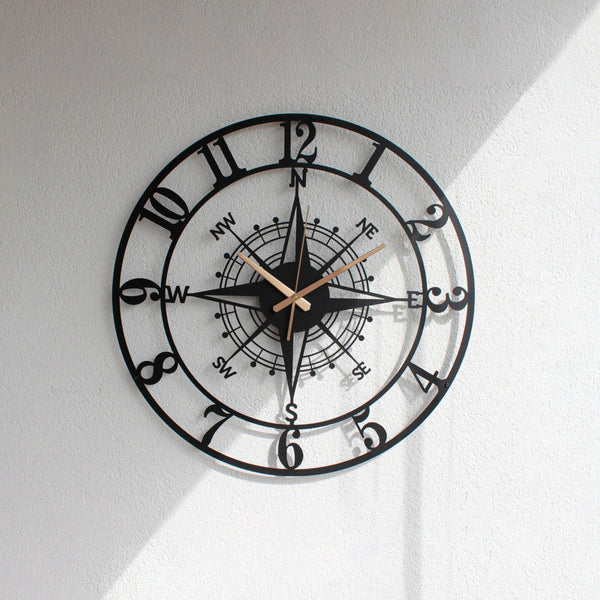 Arabs Stylish Metal Wall Clock for Home and Hall, Living Room, Bedroom, Office, Antique Big Size Modern Wall Watch for Home Decor (Style 7, 40 & 50 cm)