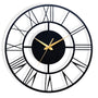 Arabs Metal Antique Big Size Hanging Roman Number Watch for Living Room, Bedroom, Office, Decorative Analog Wall Clock for Home Decor (40 & 50 Cm, Matte Black)