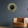 Arabs Surah AI Ikhlas Islamic Acrylic Wall Clock - Stylish and Elegant Timepiece for Home Decor, Living Room, Office, Bedroom, and Gift Ideas(Black) (Gold, 30 , 40 , 50 CM)