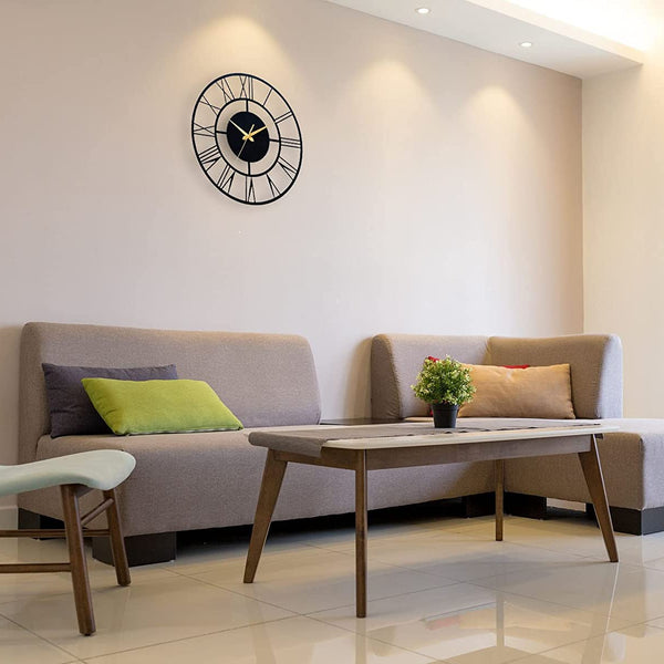 Arabs Stylish Metal Wall Clock for Home and Hall, Living Room, Bedroom, Office, Antique Big Size Modern Wall Watch for Home Decor (Style 2, 40 & 50 cm)