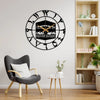 Arabs Kaaba Design Metal Islamic Wall Clock for Living Room | Modern Islamic Wall Art Decor | Silent Big Arabic Wall Watch for Home Decor, Muslim Gifts (Kaaba Design, 40 , 50 CM)