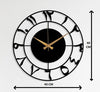 Arabs Arabic Number Metal Islamic Wall Clock (40 , 50 CM) | Elegant & Durable Design | Metal Frame with Arabic Numerals | Silent & Precise Movement | Perfect for Home, Office & Mosque Décor