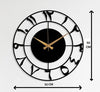 Arabs Arabic Number Metal Islamic Wall Clock (40 , 50 CM) | Elegant & Durable Design | Metal Frame with Arabic Numerals | Silent & Precise Movement | Perfect for Home, Office & Mosque Décor