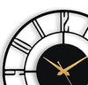 Arabs Morden Metal Analog Wall Clock for Living Room Bedroom Office Kitchen Stylish Wall Clock for Home and Hall Designer Big Size Modern(40 Cm)(Black)