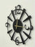 Arabs Stylish Metal Analog Wall Clock for Home and Hall, Living Room, Bedroom, Office, Antique Big Size Modern Wall Watch for Home Decor (Style 5, 40 & 50 Cm), Black