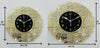 Arabs Surah AI Ikhlas Islamic Acrylic Wall Clock - Stylish and Elegant Timepiece for Home Decor, Living Room, Office, Bedroom, and Gift Ideas(Black) (Gold, 30 , 40 , 50 CM)