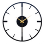 Arabs Modern Metal Wall Clock for Living Room Bedroom Office Kitchen Stylish Analog Wall Clock - Big Size (40 & 50 Cm) (Black Matte)