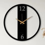 Arabs Modern Metal Wall Clock (40 cm) | Black Matte Finish | Elegant & Durable Design | Silent & Precise Movement | Perfect for Home, Office & Living Room Décor