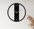 Arabs Modern Metal Wall Clock (40 cm) | Black Matte Finish | Elegant & Durable Design | Silent & Precise Movement | Perfect for Home, Office & Living Room Décor