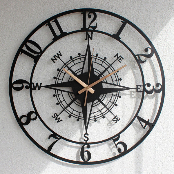 Arabs Stylish Metal Wall Clock for Home and Hall, Living Room, Bedroom, Office, Antique Big Size Modern Wall Watch for Home Decor (Style 7, 40 & 50 cm)