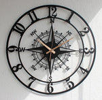 Arabs Stylish Metal Wall Clock for Home and Hall, Living Room, Bedroom, Office, Antique Big Size Modern Wall Watch for Home Decor (Style 7, 40 & 50 cm)