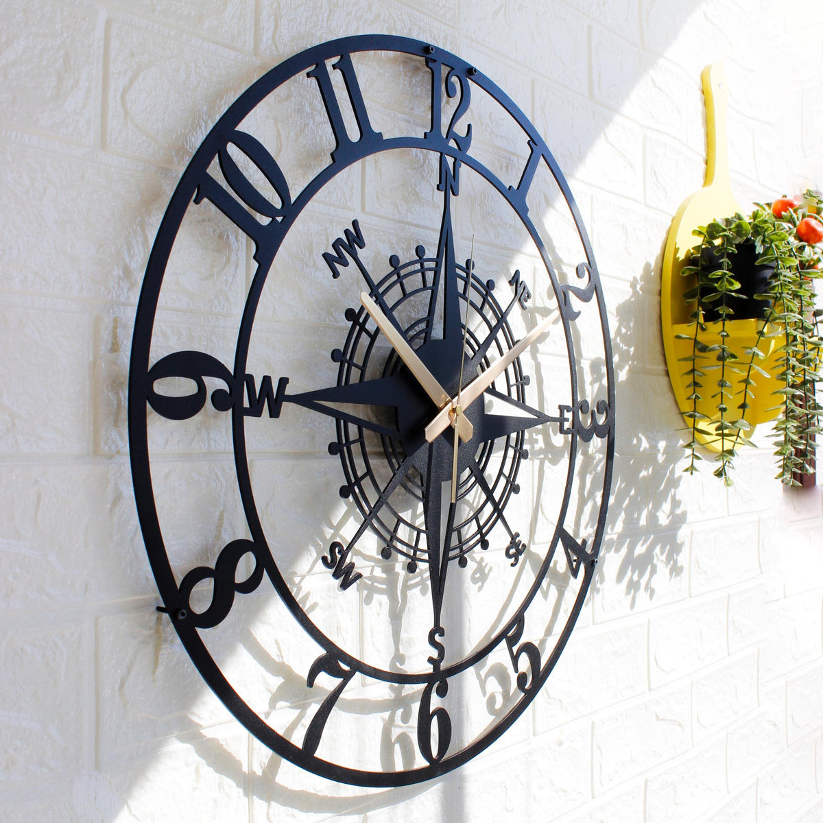 Arabs Stylish Metal Wall Clock for Home and Hall, Living Room, Bedroom, Office, Antique Big Size Modern Wall Watch for Home Decor (Style 7, 40 & 50 cm)